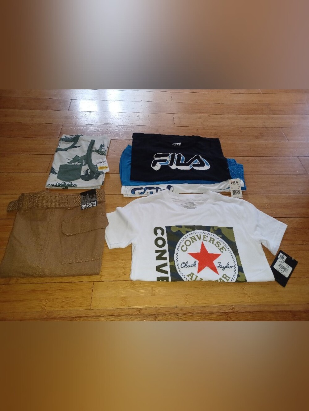 Fila Kids Black and Blue Logo Tee